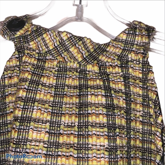 Anthropologie Yellow Black Erin Halter Top NWT - Picture 8 of 12